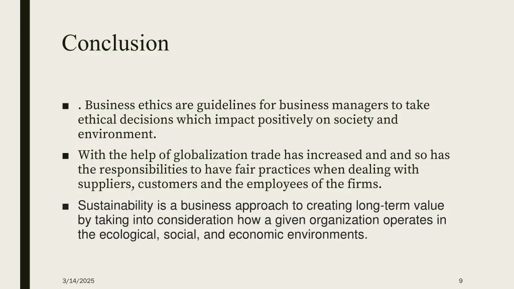 conclusion