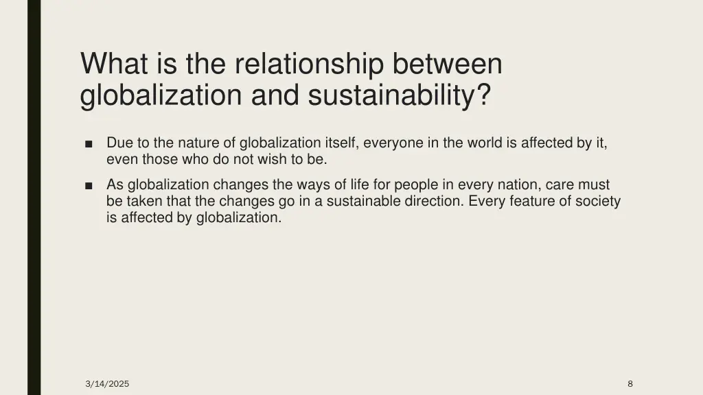what is the relationship between globalization