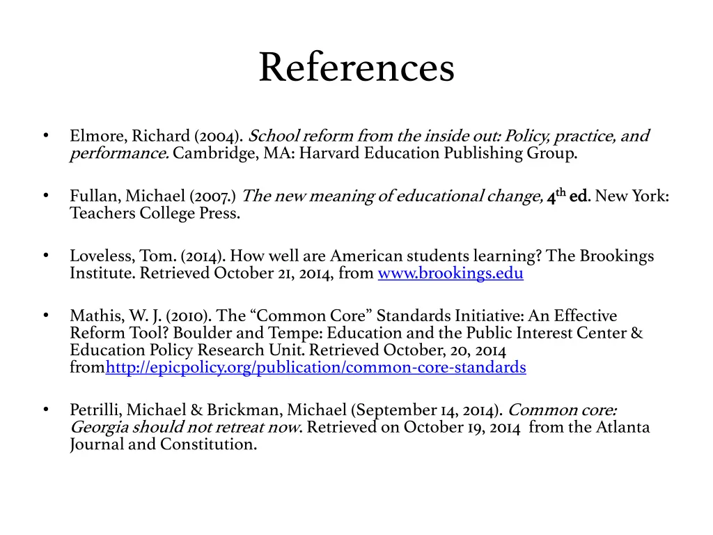 references