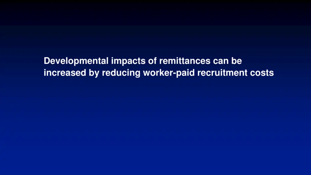 developmental impacts of remittances
