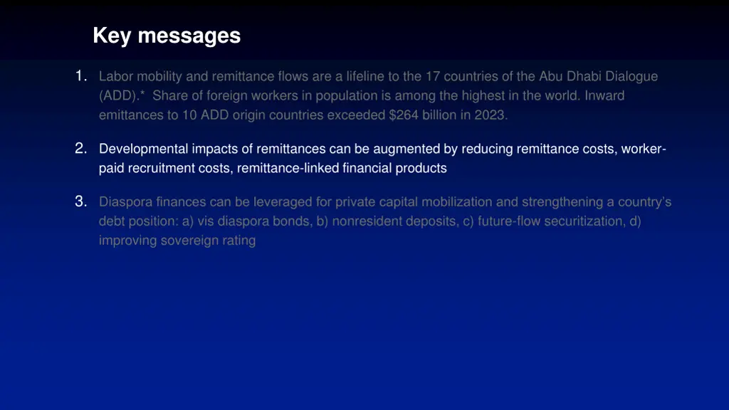 key messages 1