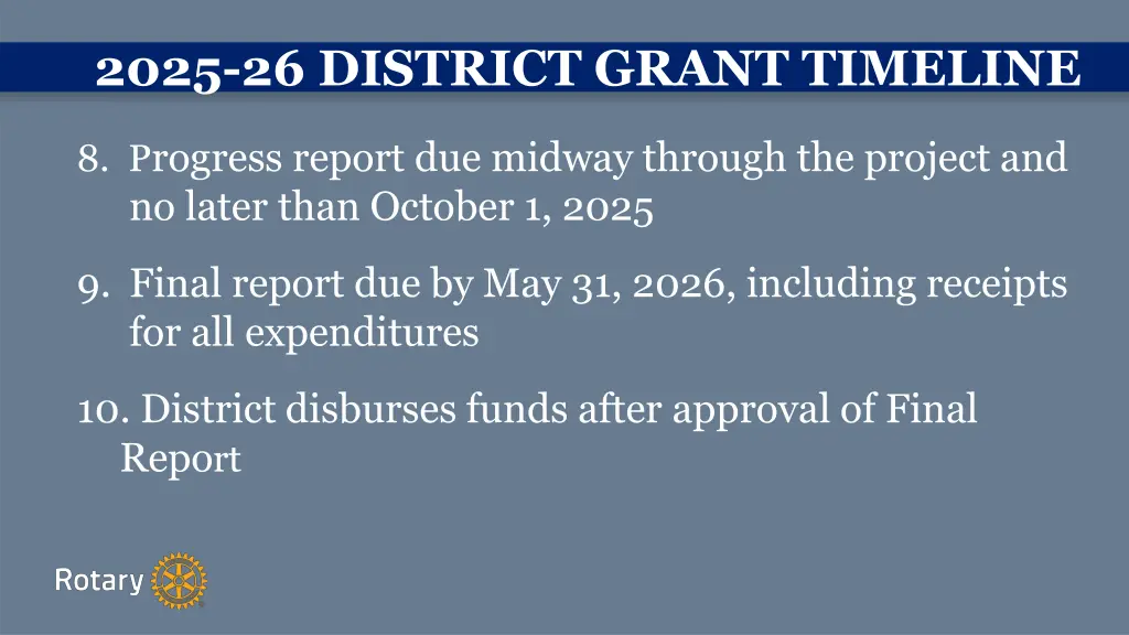 2025 26 district grant timeline 2