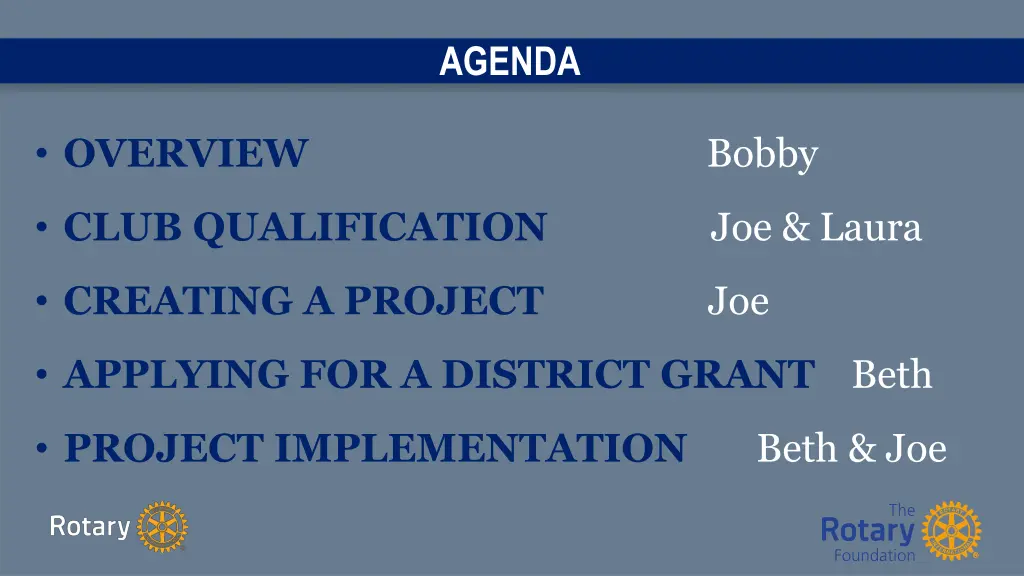 agenda