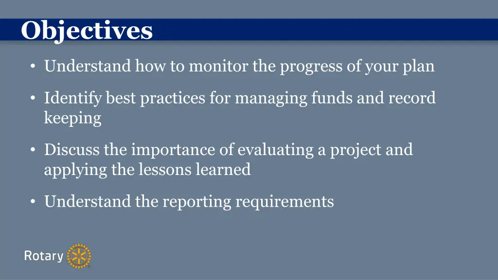 objectives 1