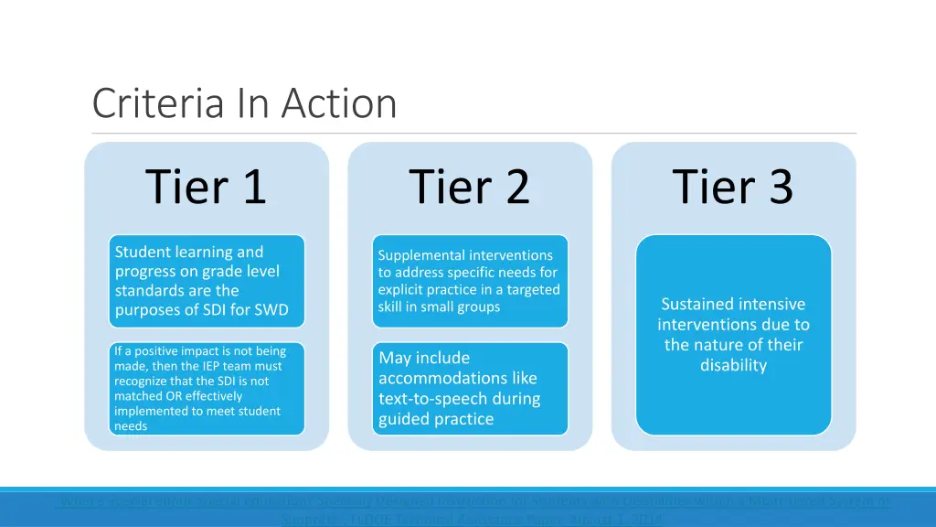 criteria in action 10