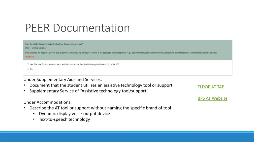 peer documentation 1
