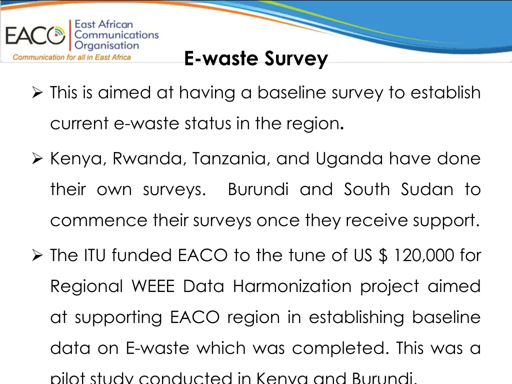 e waste survey
