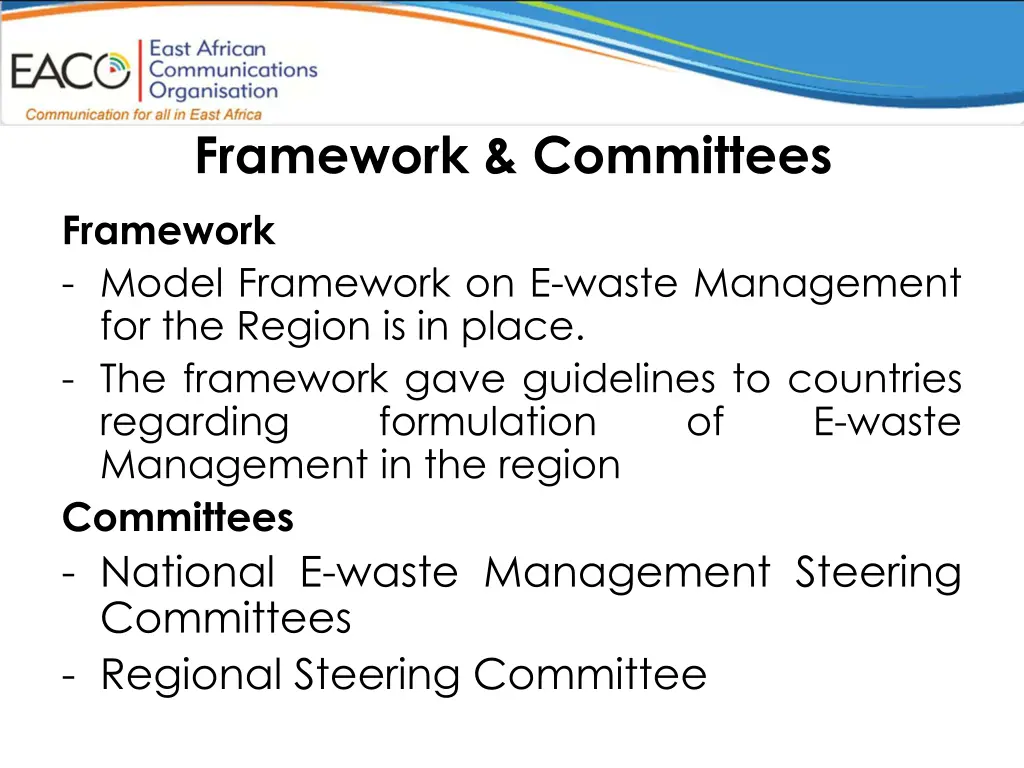 framework committees framework model framework