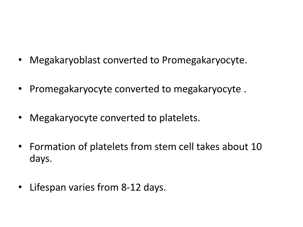 megakaryoblast converted to promegakaryocyte