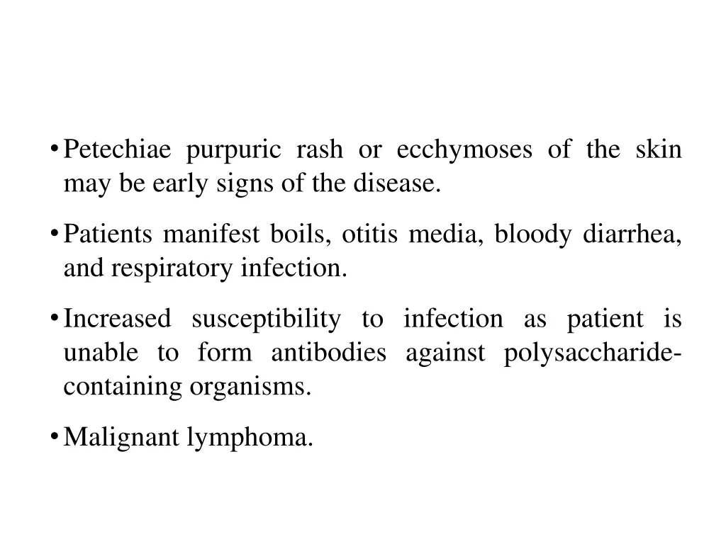 petechiae purpuric rash or ecchymoses of the skin