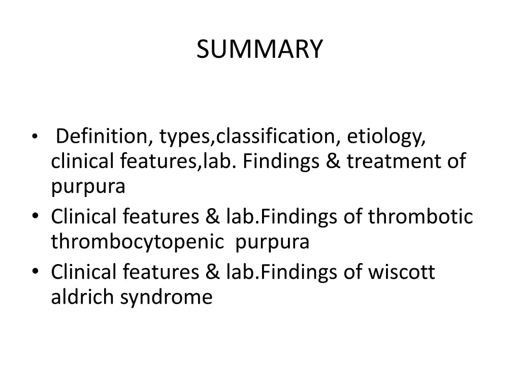 summary