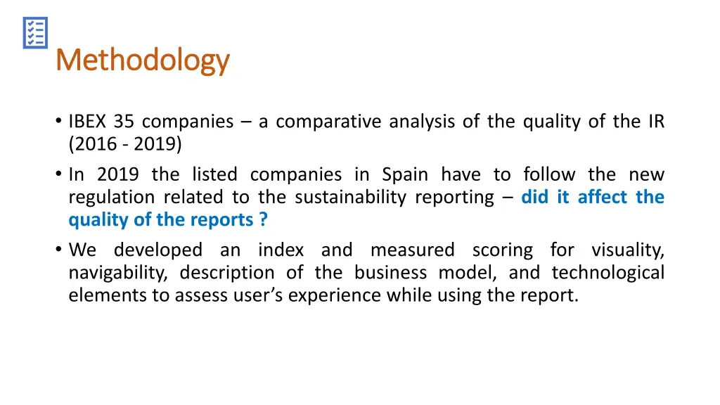methodology methodology