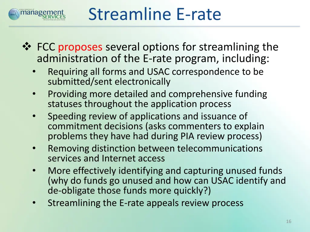 streamline e rate