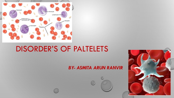disorder s of paltelets