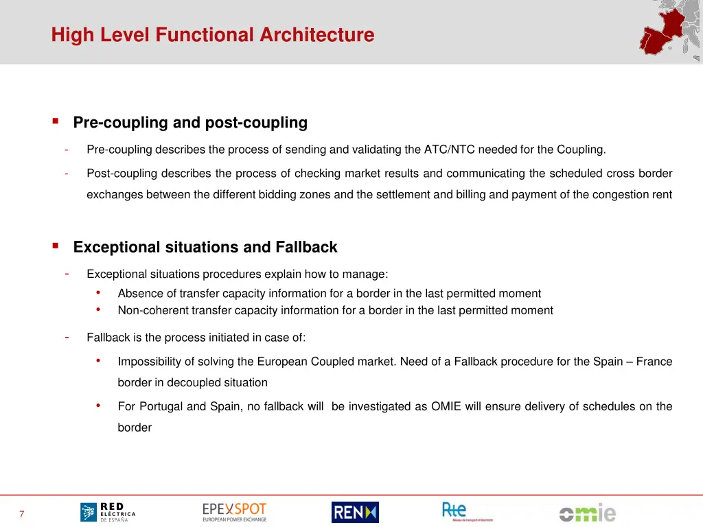 high level functional architecture