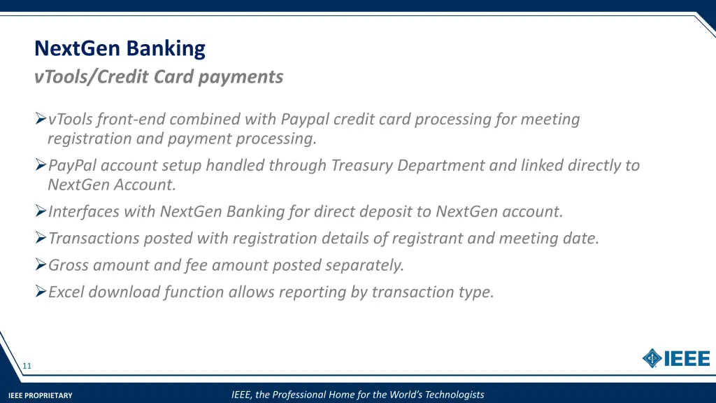 nextgen banking vtools credit card payments