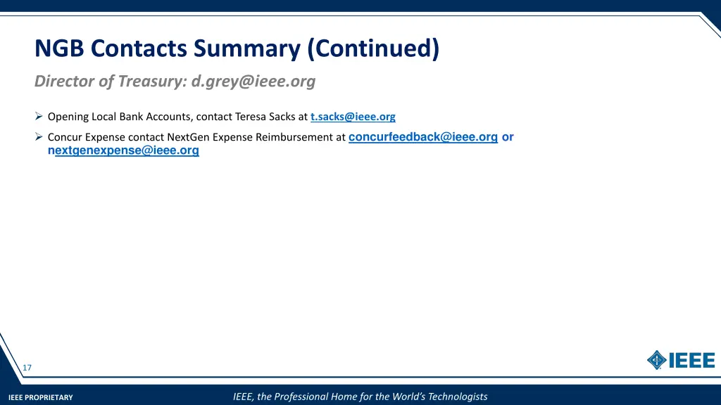 ngb contacts summary continued