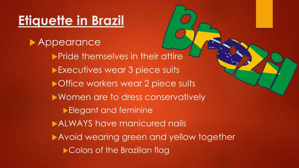 etiquette in brazil