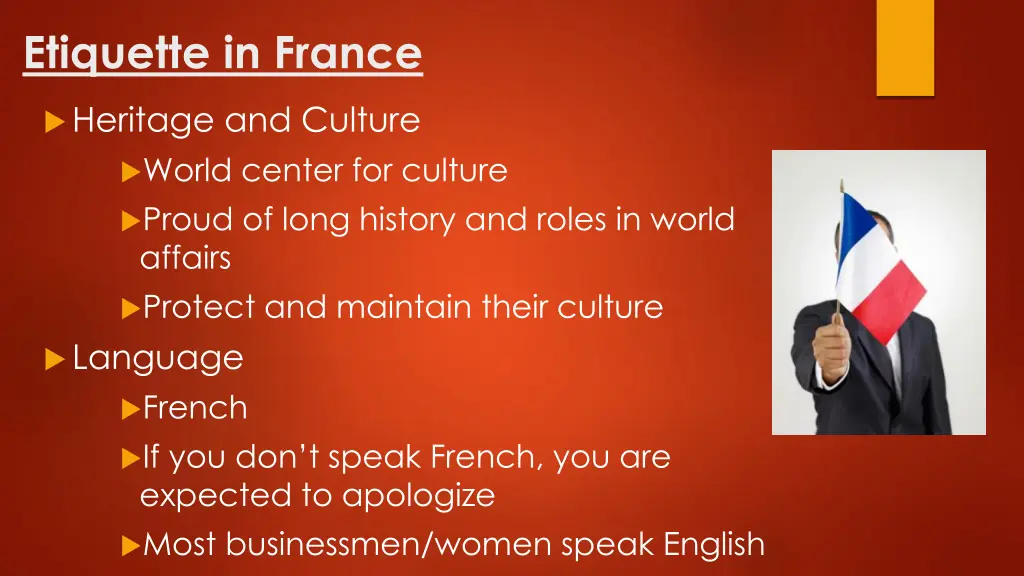 etiquette in france