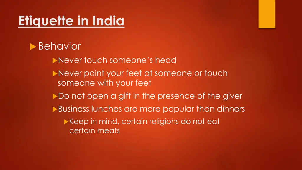 etiquette in india 1