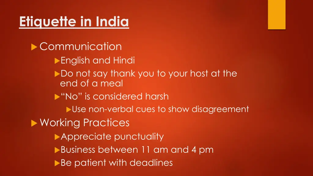 etiquette in india 2