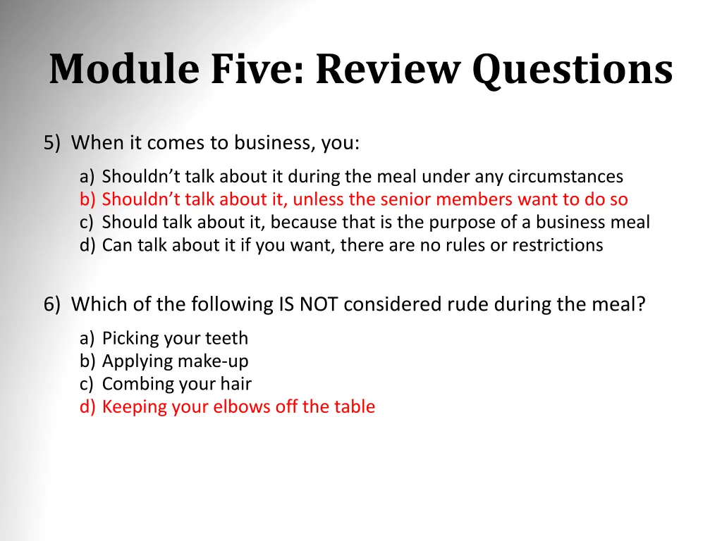 module five review questions 6