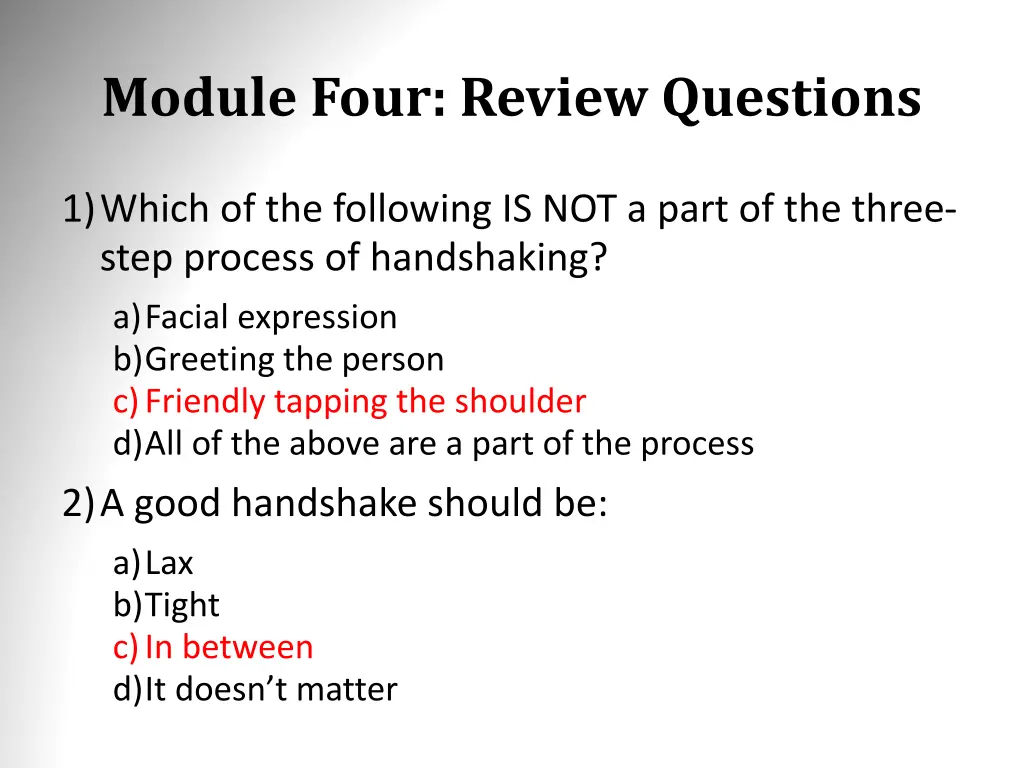 module four review questions 3