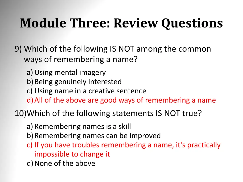 module three review questions 9