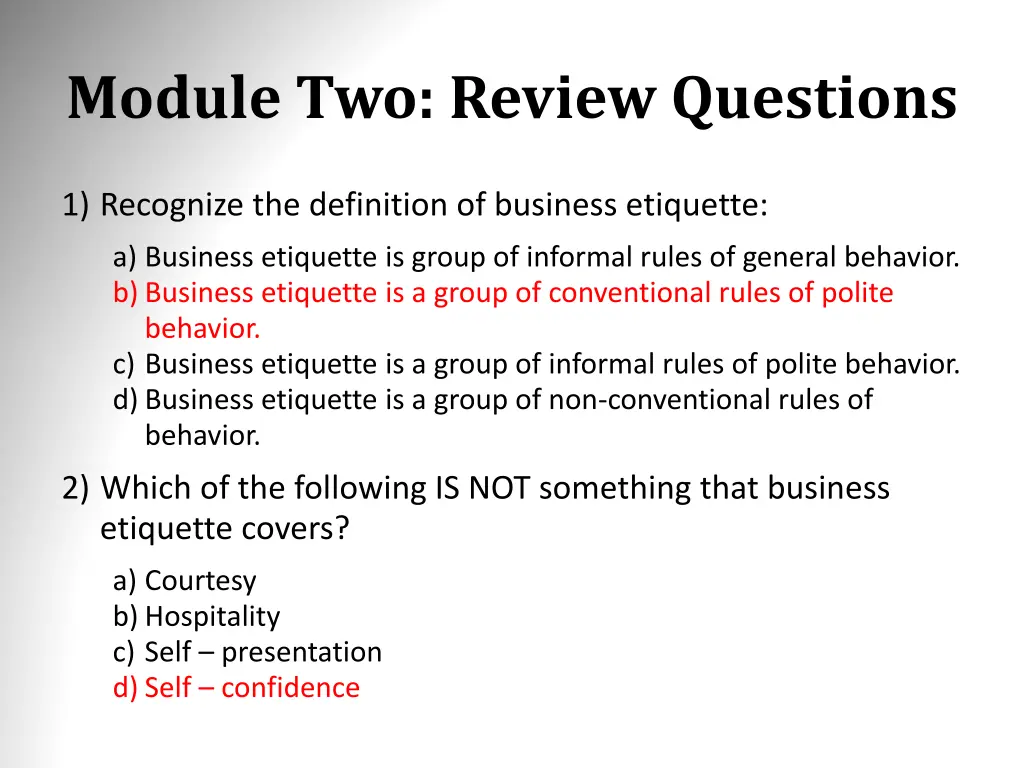 module two review questions 2