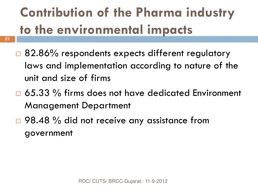 contribution of the pharma industry 1