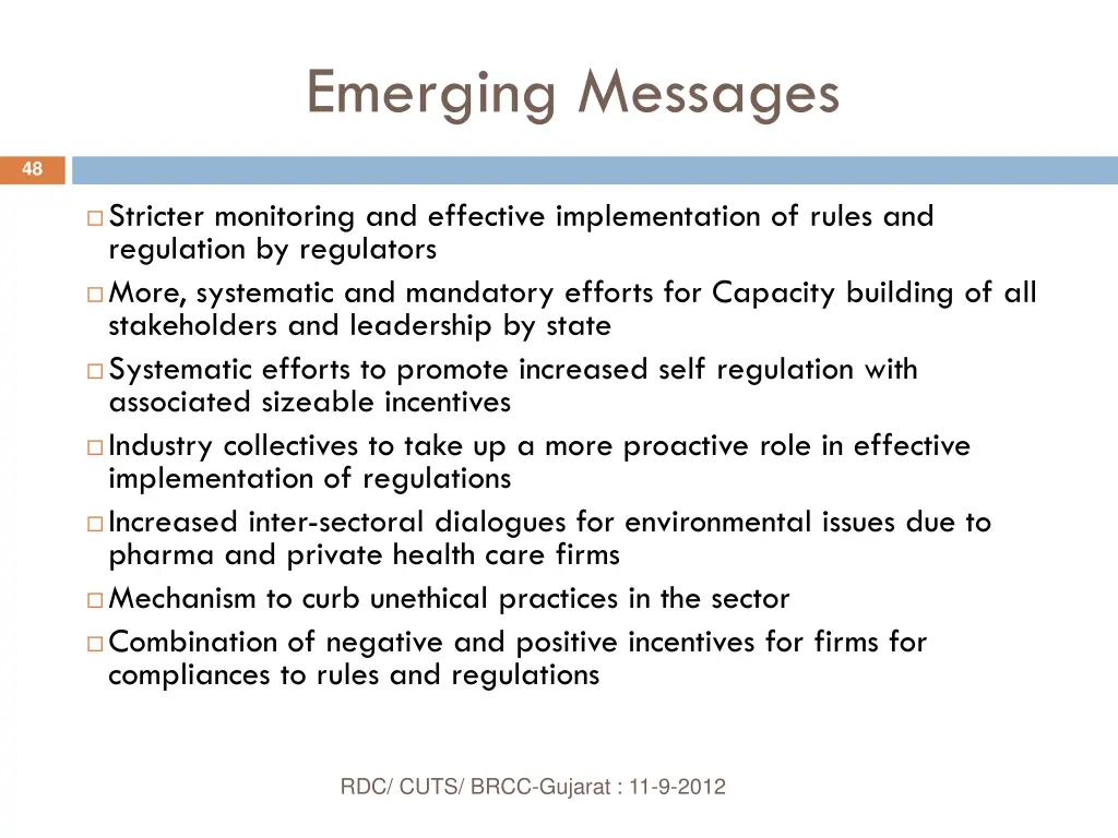 emerging messages