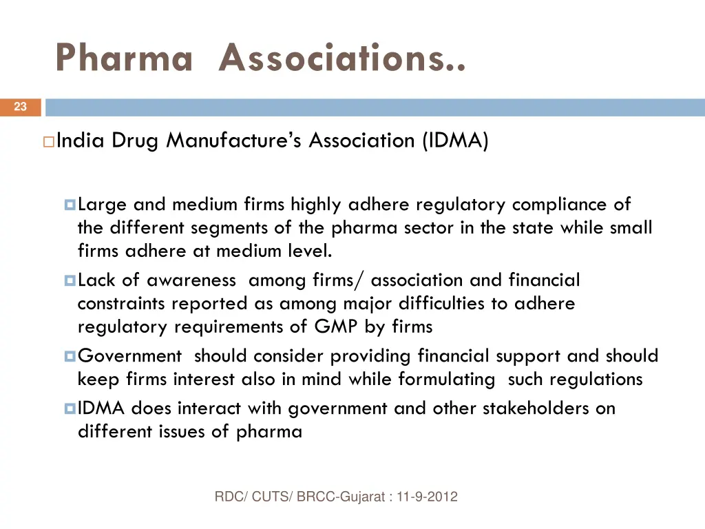 pharma associations