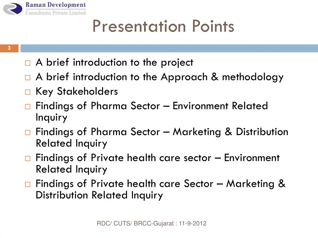 presentation points