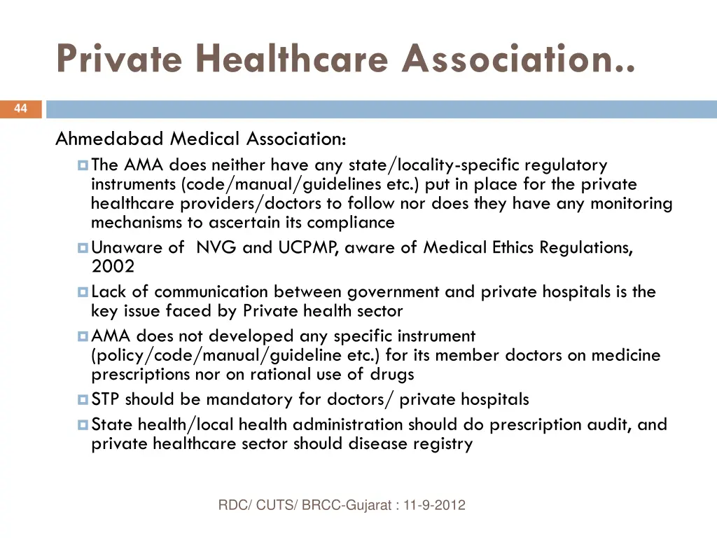 private healthcare association