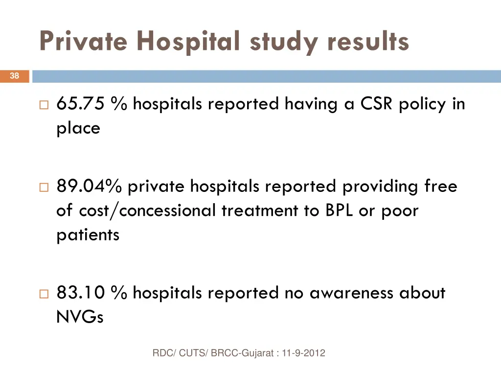 private hospital study results 2