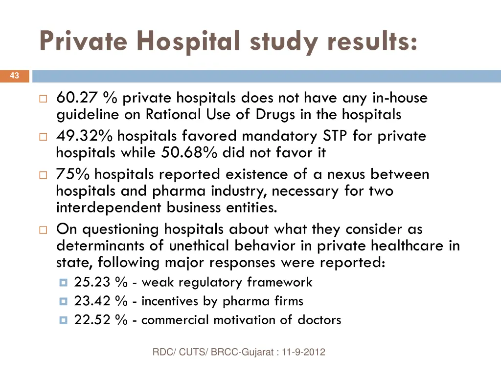private hospital study results 4