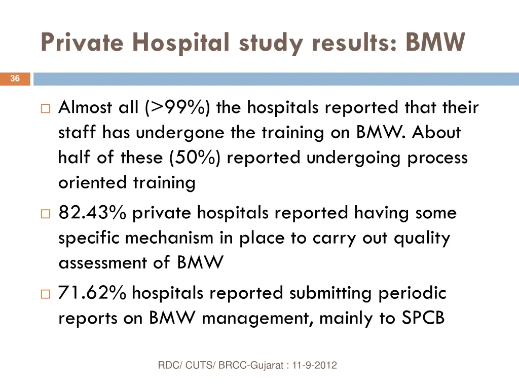 private hospital study results bmw 1
