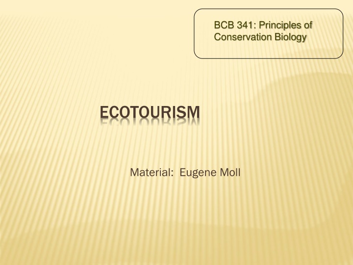 bcb 341 principles of conservation biology