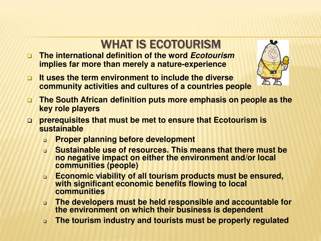 what is ecotourism 1