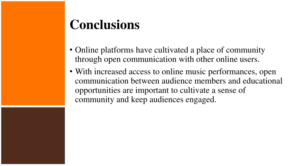 conclusions