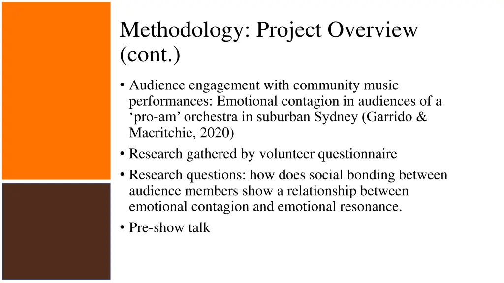 methodology project overview cont 3