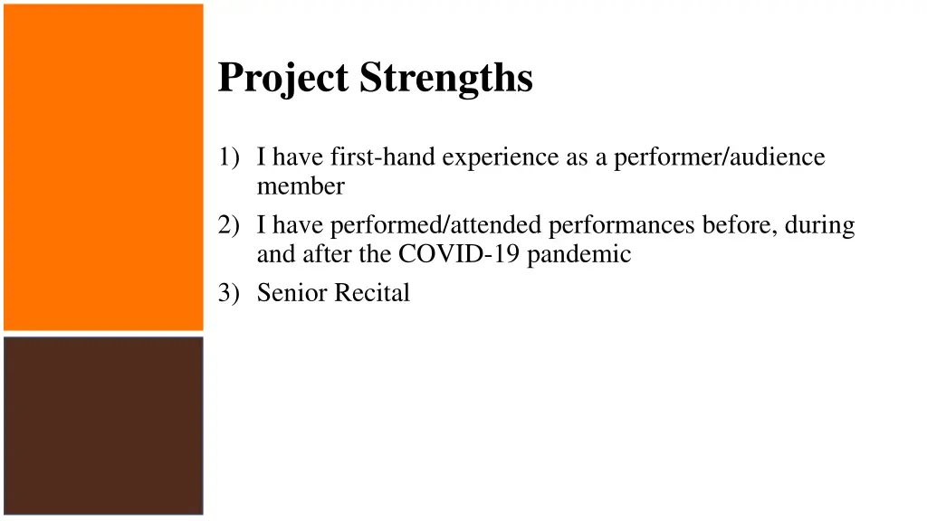 project strengths