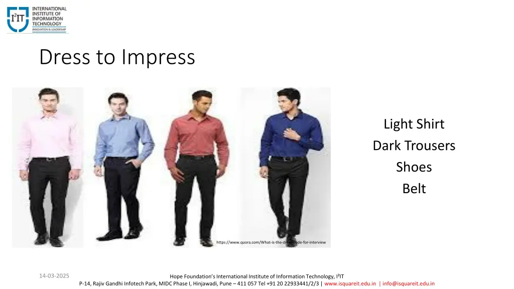dress to impress