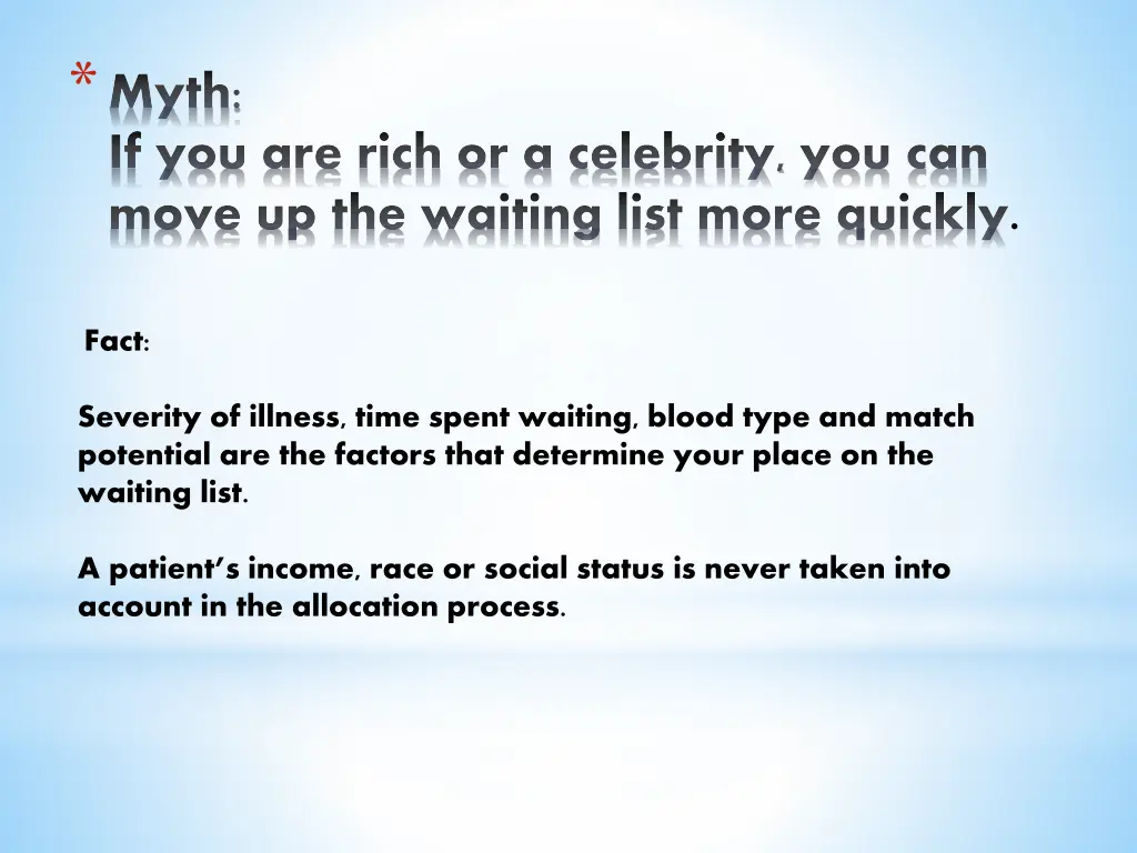 myth if you are rich or a celebrity you can move