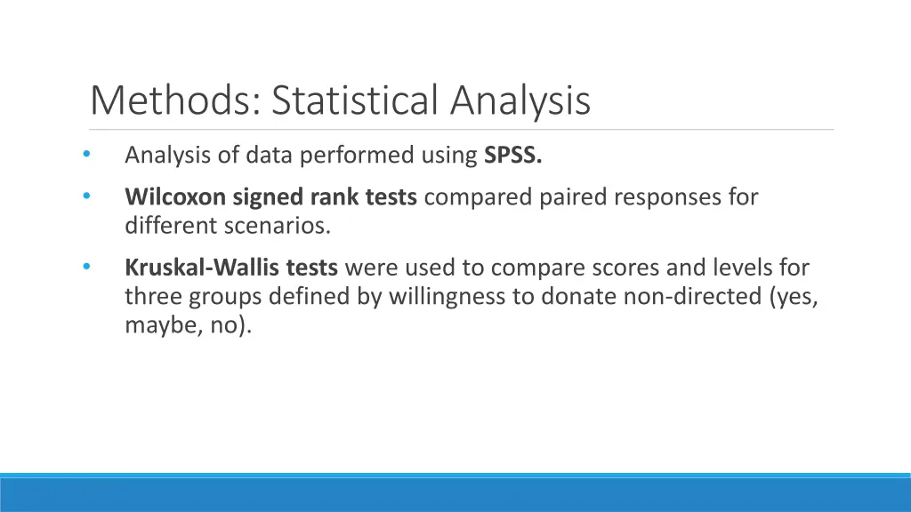 methods statistical analysis analysis of data