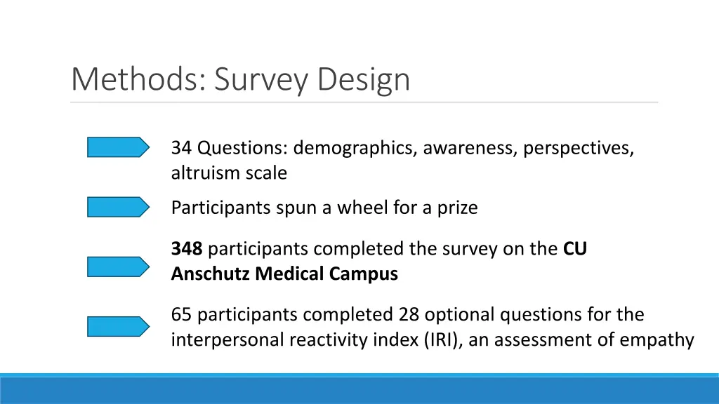 methods survey design