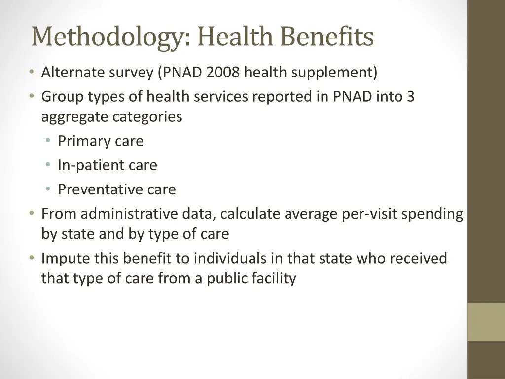 methodology health benefits