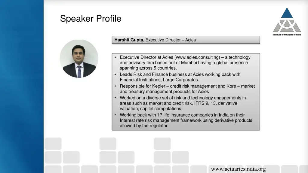 speaker profile