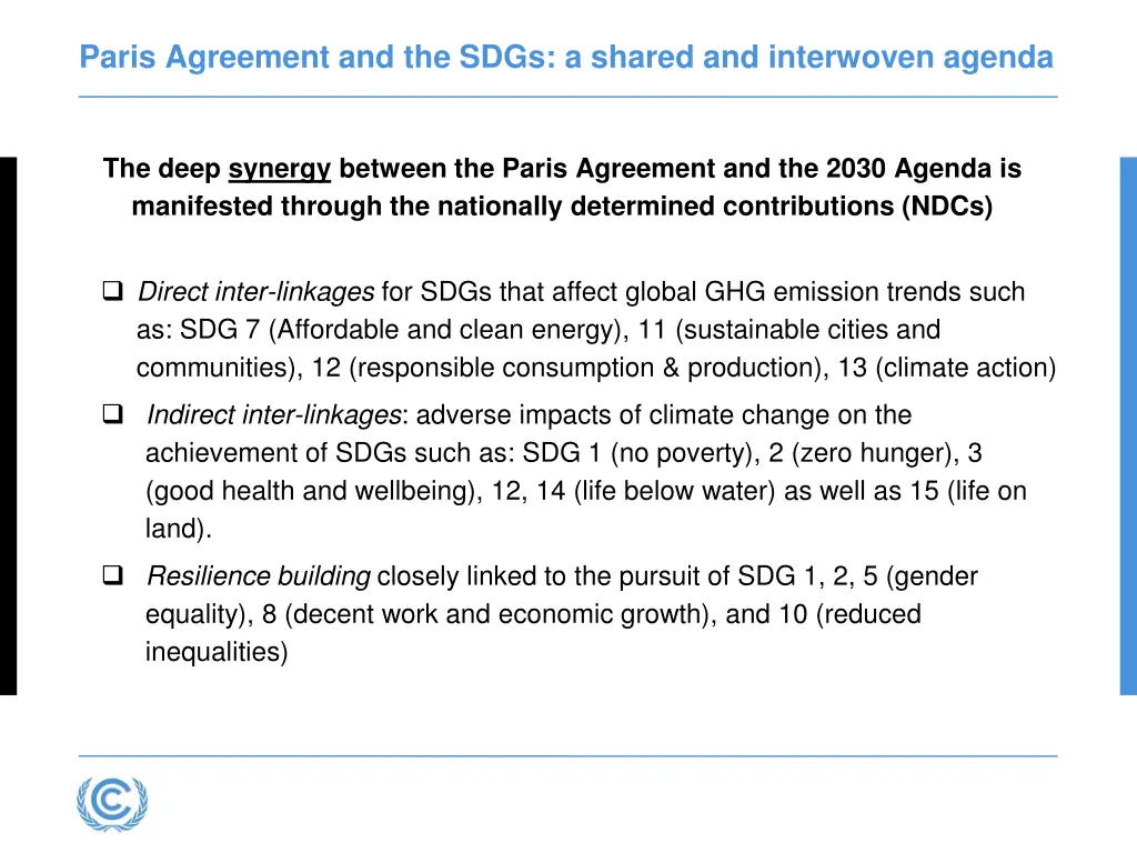 paris agreement and the sdgs a shared