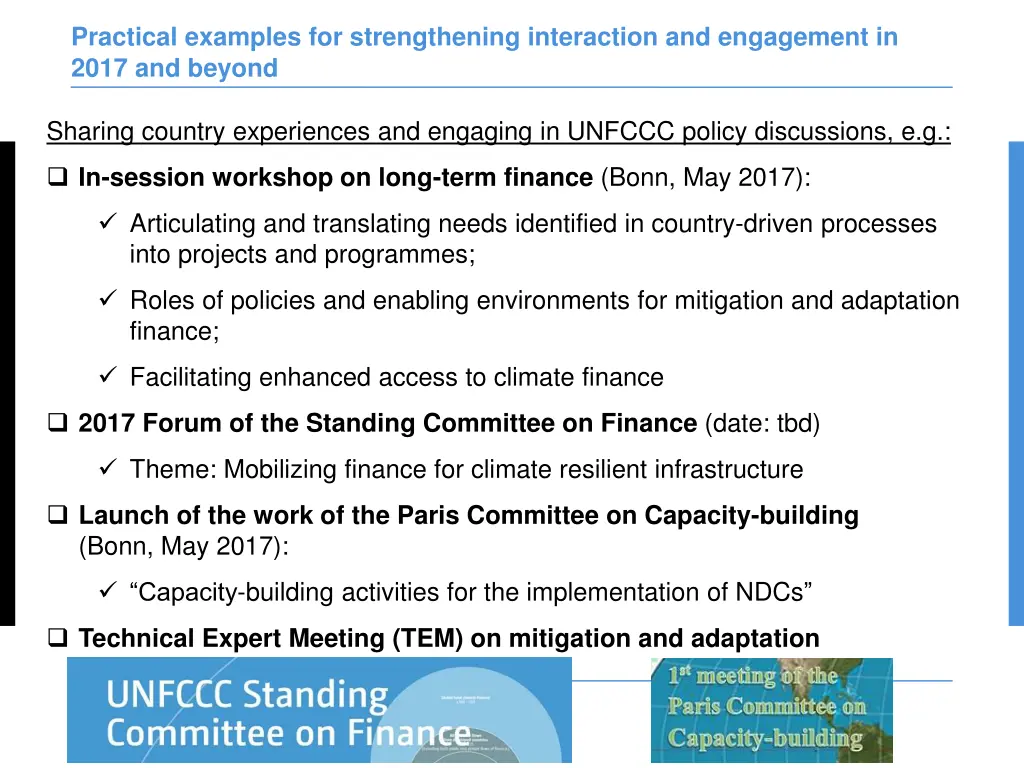 practical examples for strengthening interaction